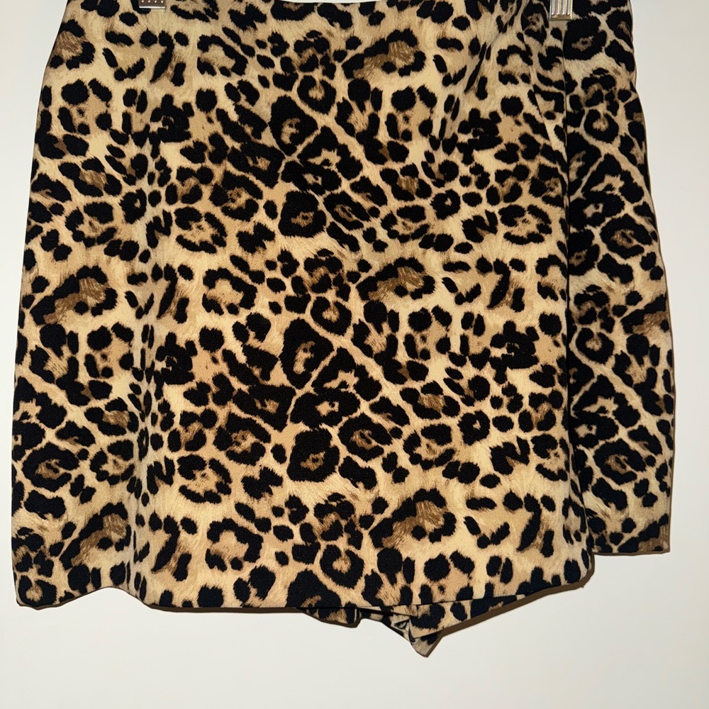 Zara Leopard Print Mini Skirt